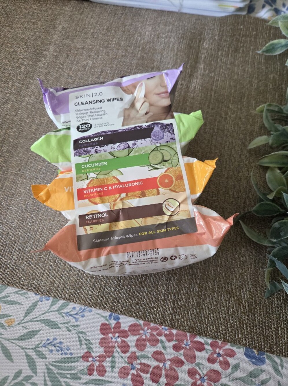 Cleansing Wipes Variety Pack – Pink, Green, Orange, Yellow